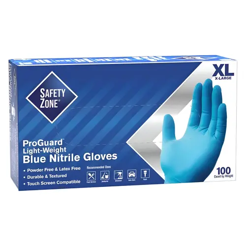 Powder Free Nitrile Disposable Gloves, Blue, Extra Large Powder Free Nitrile Disposable Gloves, Blue, Extra Large