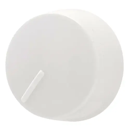 Replacement Knob, Polycarbonate, White, For: RI061, RI06P and RI101 Rotary Dimmers