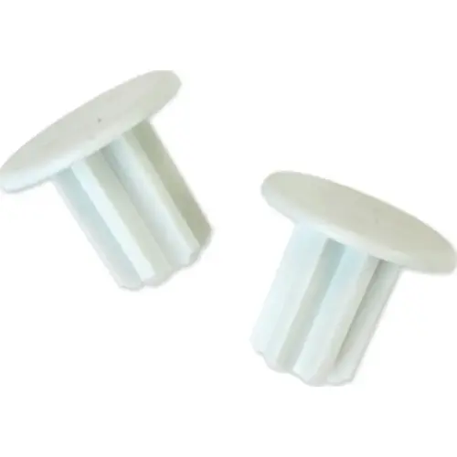 SuperSlide Closet Rod End Cap, Resin White - pack of 2 SuperSlide Closet Rod End Cap, Resin White - pack of 2