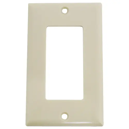 Wallplate, 4-1/2 in L, 2-3/4 in W, 1 -Gang, Thermoset, Ivory, High-Gloss - pack of 25 Wallplate, 4-1/2 in L, 2-3/4 in W, 1 -Gang, Thermoset, Ivory, High-Gloss - pack of 25