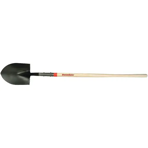 Shovel, 8-7/8 in W Blade, Steel Blade, Hardwood Handle, Straight Handle, 48 in L Handle Shovel, 8-7/8 in W Blade, Steel Blade, Hardwood Handle, Straight Handle, 48 in L Handle