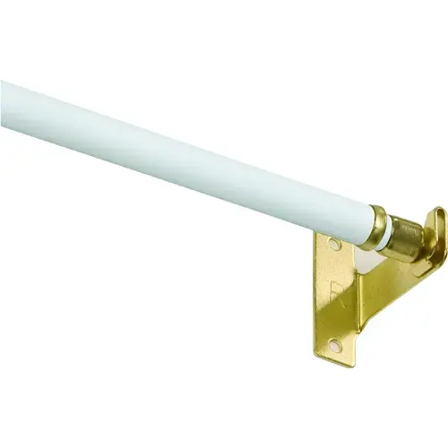 KN391/1 Sash Rod, 7/16 in Dia, 28 to 48 in L, White