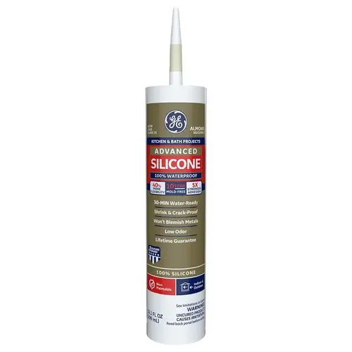 Silicone II 5060 Caulk, Almond, -60 to 400 deg F, 10.1 oz Cartrid Silicone II 5060 Caulk, Almond, -60 to 400 deg F, 10.1 oz Cartrid