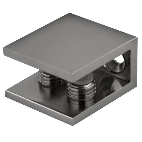 Chrome Double Set Screw Clamp, Brass Material, 1/4" To 5/16" Glazing Thickness, 1" Length, Polished Chrome Finish Chrome Double Set Screw Clamp, Brass Material, 1/4" To 5/16" Glazing Thickness, 1" Length, Polished Chrome Finish