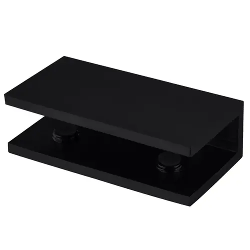 CRL Matte Black No-Drill Fixed Panel Glass Clamp CRL Matte Black No-Drill Fixed Panel Glass Clamp