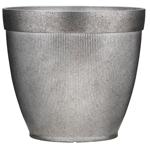 Midori Planter, Resin, Galvanized Midori Planter, Resin, Galvanized