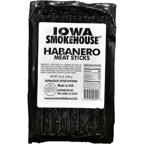 Meat Stick, Habanero Flavor, 16 oz - pack of 10