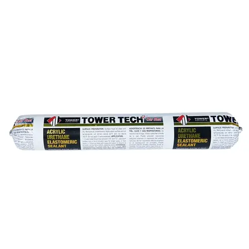 TOWER TECH2 Elastomeric Sealant, White, 7 to 14 days Curing, 40 to 140 deg F, 20 fl-oz Tube - pack of 12 TOWER TECH2 Elastomeric Sealant, White, 7 to 14 days Curing, 40 to 140 deg F, 20 fl-oz Tube - pack of 12