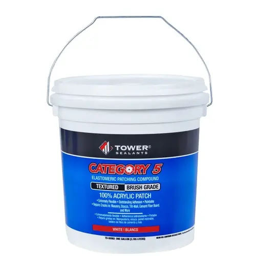 CATEGORY 5 Brush-Grade Textured Patch, White, 1 gal - pack of 4