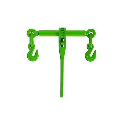 Ratchet Load Binder, 2600 lb Working Load, 1/4 in Chain/Rope, Green Orange Ratchet Load Binder, 2600 lb Working Load, 1/4 in Chain/Rope, Green Orange