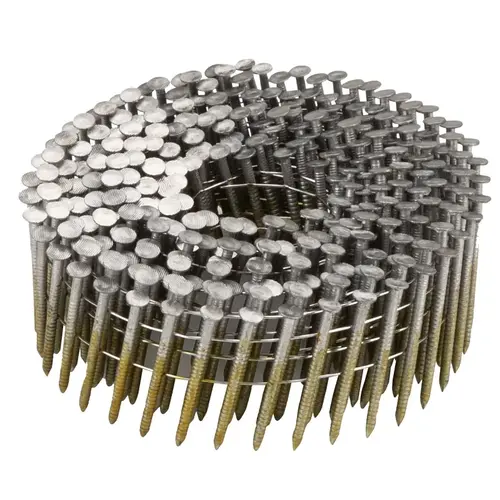 Collated Nail, 1-1/2 in L, 316 Stainless Steel, Round Head, Ring Shank - pack of 1800 Collated Nail, 1-1/2 in L, 316 Stainless Steel, Round Head, Ring Shank - pack of 1800