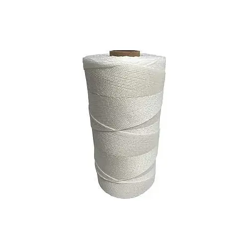 Seine Twine, #9 Dia, 575 ft L, 13 lb Working Load, Nylon/Poly, White Seine Twine, #9 Dia, 575 ft L, 13 lb Working Load, Nylon/Poly, White