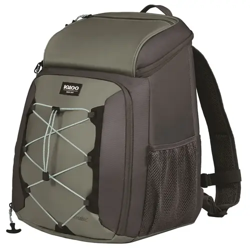MaxCold Voyager Series Backpack Cooler, 12 in L, 10.6 in W, 12 oz Capacity, HDPE Foam/TPU Monument/Iron Gate MaxCold Voyager Series Backpack Cooler, 12 in L, 10.6 in W, 12 oz Capacity, HDPE Foam/TPU Monument/Iron Gate