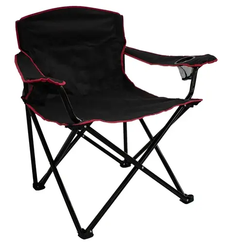 Quad Folding Chair, 89 cm W, 64 cm D, 90 cm H, 500 lb Capacity, Oxford Seat, Steel Frame