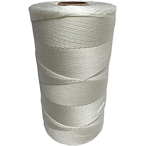 Seine Twine, #18 Dia, 525 ft L, 13 lb Working Load, Nylon/Poly, White Seine Twine, #18 Dia, 525 ft L, 13 lb Working Load, Nylon/Poly, White