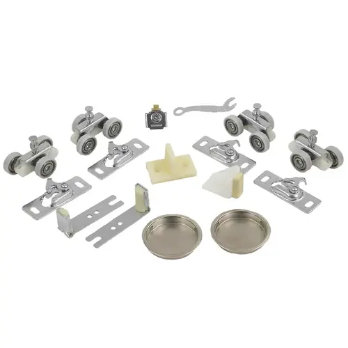 BP831BB Bypass Sliding Door Hardware Kit, 48", 200 lb Capacity, for 2 Doors BP831BB Bypass Sliding Door Hardware Kit, 48", 200 lb Capacity, for 2 Doors