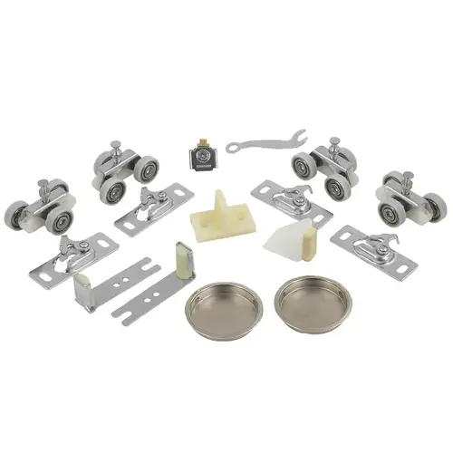 BP831BB Bypass Door Hardware Track Set, 60" Length, 2-Door, 200 lb Capacity BP831BB Bypass Door Hardware Track Set, 60" Length, 2-Door, 200 lb Capacity