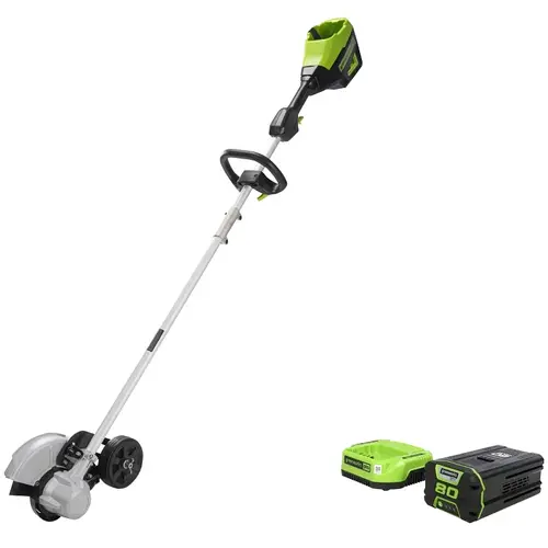 Greenworks Brushless Edger, Battery Included, 2 Ah, 8 in Blade, Ergonomic Handle Greenworks Brushless Edger, Battery Included, 2 Ah, 8 in Blade, Ergonomic Handle
