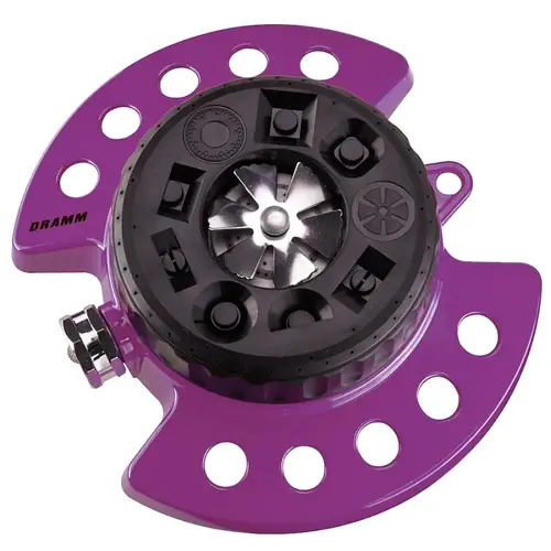 Dramm ColorStorm Turret Sprinkler, Berry, Full-Circle, Part-Circle, 250 to 575 sq-ft, Plastic/Zinc Dramm ColorStorm Turret Sprinkler, Berry, Full-Circle, Part-Circle, 250 to 575 sq-ft, Plastic/Zinc