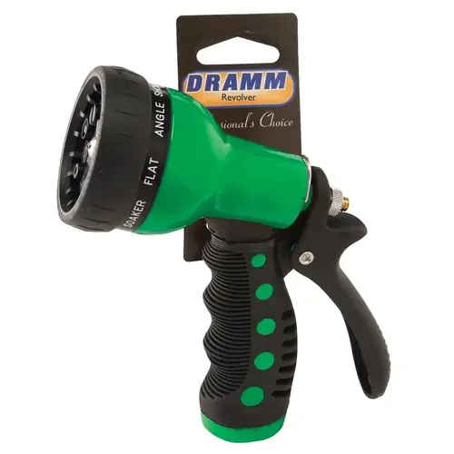 Heavy-Duty Metal 9-Pattern Nozzle, Green Heavy-Duty Metal 9-Pattern Nozzle, Green