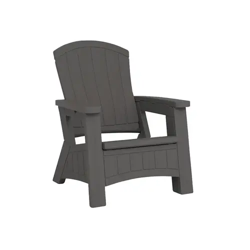 Adirondack Chair with Storage, 30 in W, 32-1/2 in D, 38-1/2 in H, Resin Seat, Wood Frame Adirondack Chair with Storage, 30 in W, 32-1/2 in D, 38-1/2 in H, Resin Seat, Wood Frame