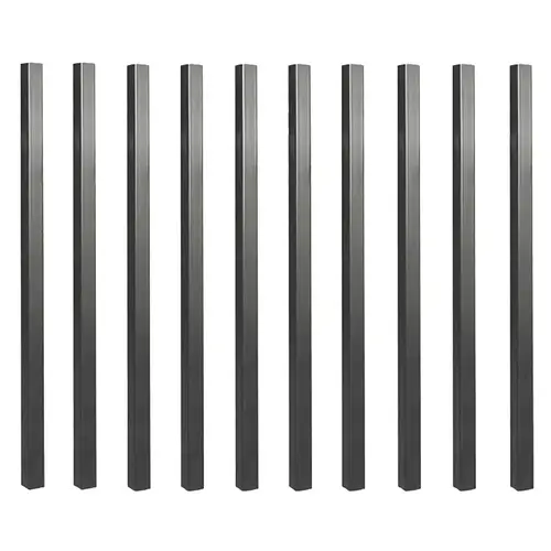 BALUSTER SQ STEEL BLK 26X3/4IN - pack of 10 BALUSTER SQ STEEL BLK 26X3/4IN - pack of 10