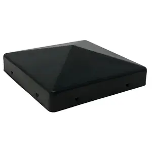 Nuvo Iron US-PCP11BLK CAP POST PYRAMID BLK 3.5X3.5IN