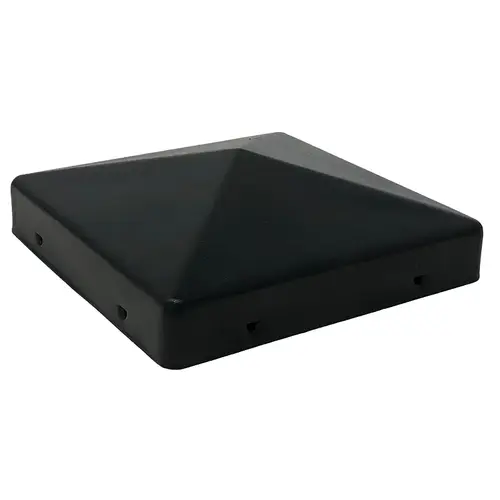 CAP POST PYRAMID BLK 3.5X3.5IN