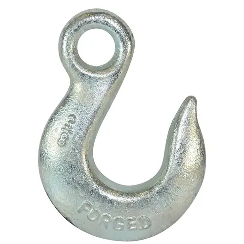 Eye Slip Hook, 5/16 in, 43 Grade, Carbon Steel, Electro-Galvanized Eye Slip Hook, 5/16 in, 43 Grade, Carbon Steel, Electro-Galvanized