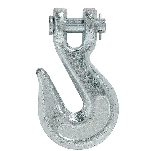 Clevis Grab Hook, 3/8 in, 2600 lb Working Load, Steel, Electro-Galvanized Clevis Grab Hook, 3/8 in, 2600 lb Working Load, Steel, Electro-Galvanized