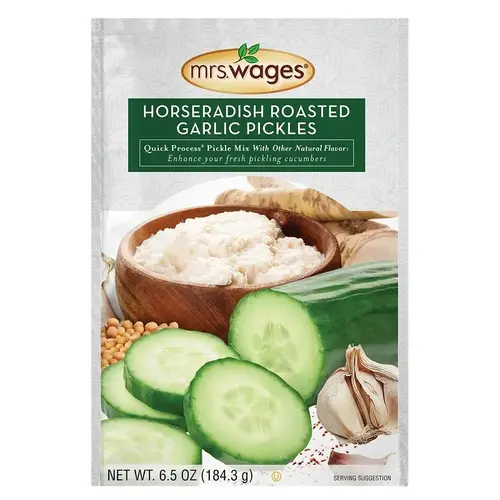 Quick Process Pickle Mix, Horseradish Roasted Garlic Flavor, 6.5 oz - pack of 12 Quick Process Pickle Mix, Horseradish Roasted Garlic Flavor, 6.5 oz - pack of 12