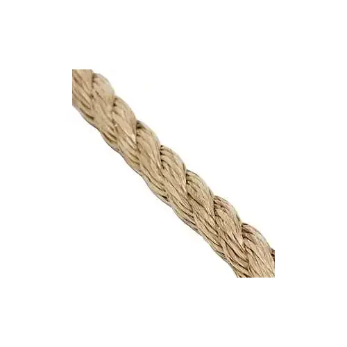 Rope, 1/2 in Dia, 300 ft L, 420 lb Working Load, Polypropylene, Tan