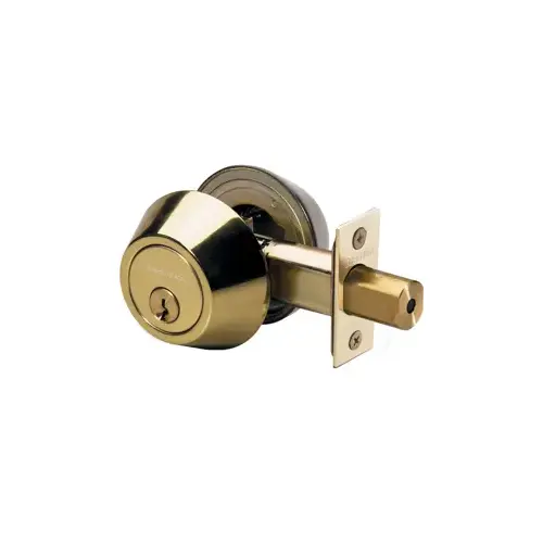 Double Cylinder Deadbolt Polished Brass