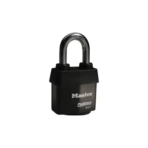 2-1/8 in. Body Pro-Door Hardware CYL Padlock Less CYL Black 2-1/8 in. Body Pro-Door Hardware CYL Padlock Less CYL Black