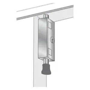 Pro-Lok EPL-106-W Patio Door Lock White