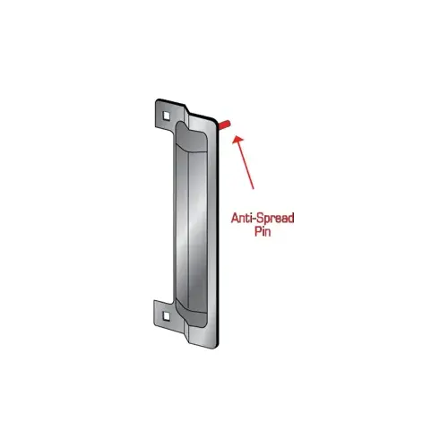 Latch Protector 13" w/1-Pin Versatile, Poly Bagged 1 EA, Stainless Steel/630/US32D