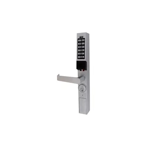 Trilogy Narrow Style Aluminum Door Lock Satin Chrome Trilogy Narrow Style Aluminum Door Lock Satin Chrome