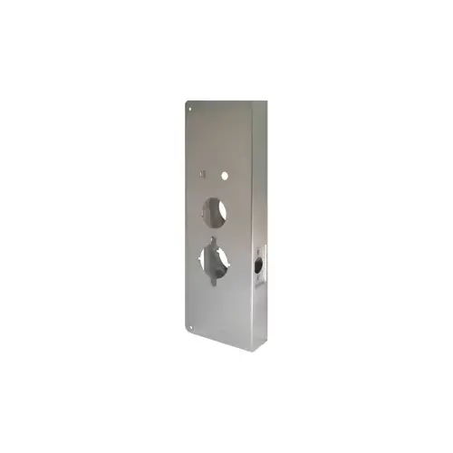 Alarm Lock Trilogy T2 Door Wrap 2-3/4" Backset, 1-3/4" Door, 5-1/8" W x 15" H, 2-1/8" and Multiple Holes, Indent Latch Prep, 630/US32D Stainless Steel