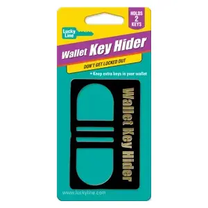 LUCKY LINE 90901 Wallet Key Hider, Black 1/Card