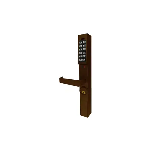 DL1300 Series Trilogy Narrow Stile Digital Aluminum Door Retrofit Outside Lever Trim Oil Rubbed Dark Bronze DL1300 Series Trilogy Narrow Stile Digital Aluminum Door Retrofit Outside Lever Trim Oil Rubbed Dark Bronze