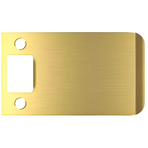 5" X 2-3/4" Extended Fill Lip Strike, Steel Material, 5" Extended Lip, 2-3/4" Height, Square Corner, Brass Plated Finish 5" X 2-3/4" Extended Fill Lip Strike, Steel Material, 5" Extended Lip, 2-3/4" Height, Square Corner, Brass Plated Finish