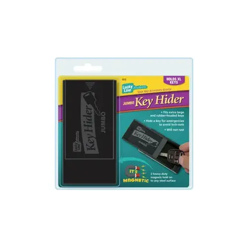 Jumbo Magnetic Key Hider, Black 1/Card
