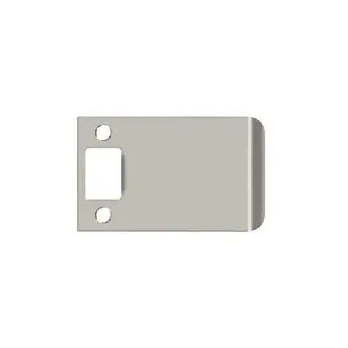 2-1/4 Inch x 4 Inch Extended Lip Strike Plate Satin Stainless Steel