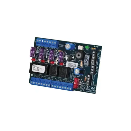 Access Power Controller, Input 12/24VAC/DC, 4 Fused Outputs Access Power Controller, Input 12/24VAC/DC, 4 Fused Outputs