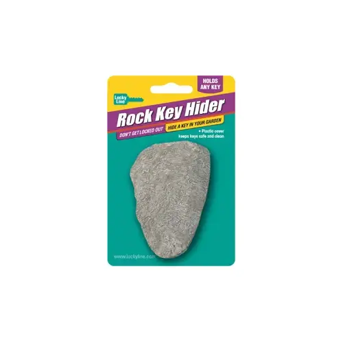 Gray/Brown Plastic Rock Key Hider Gray/Brown Plastic Rock Key Hider