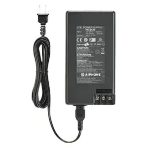 Aiphone PS-2420UL 24VDC 2 Amp Plug-In Power Supply Black Lexan