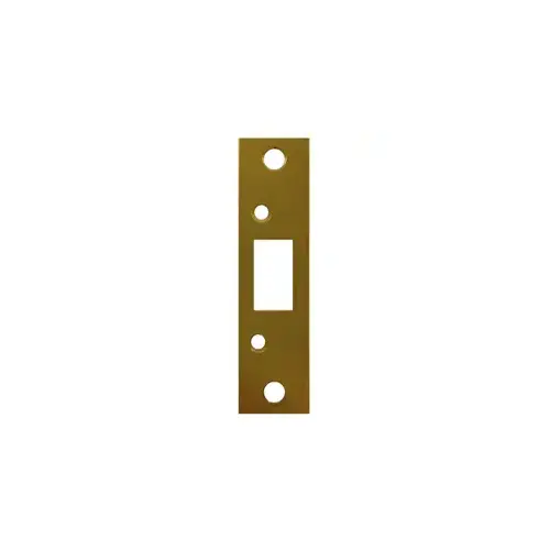 Security Strike for Deadbolts, 4-7/8" L x 1-3/8" W, 605/US3 Bright Brass Plated Security Strike for Deadbolts, 4-7/8" L x 1-3/8" W, 605/US3 Bright Brass Plated