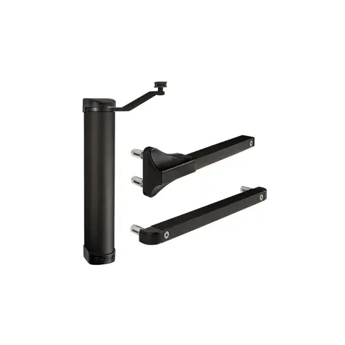 Compact 90 degree or 180 degree Gate Closer Black Compact 90 degree or 180 degree Gate Closer Black