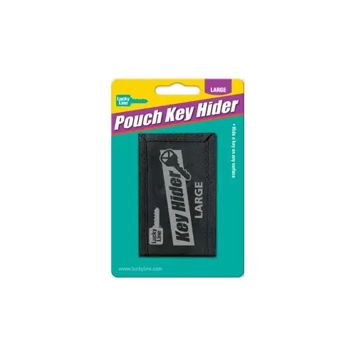 Large Velcro Pouch Key Hider, Black 1/Card Large Velcro Pouch Key Hider, Black 1/Card