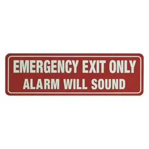 DETEX EA-561 Warning Sign Red